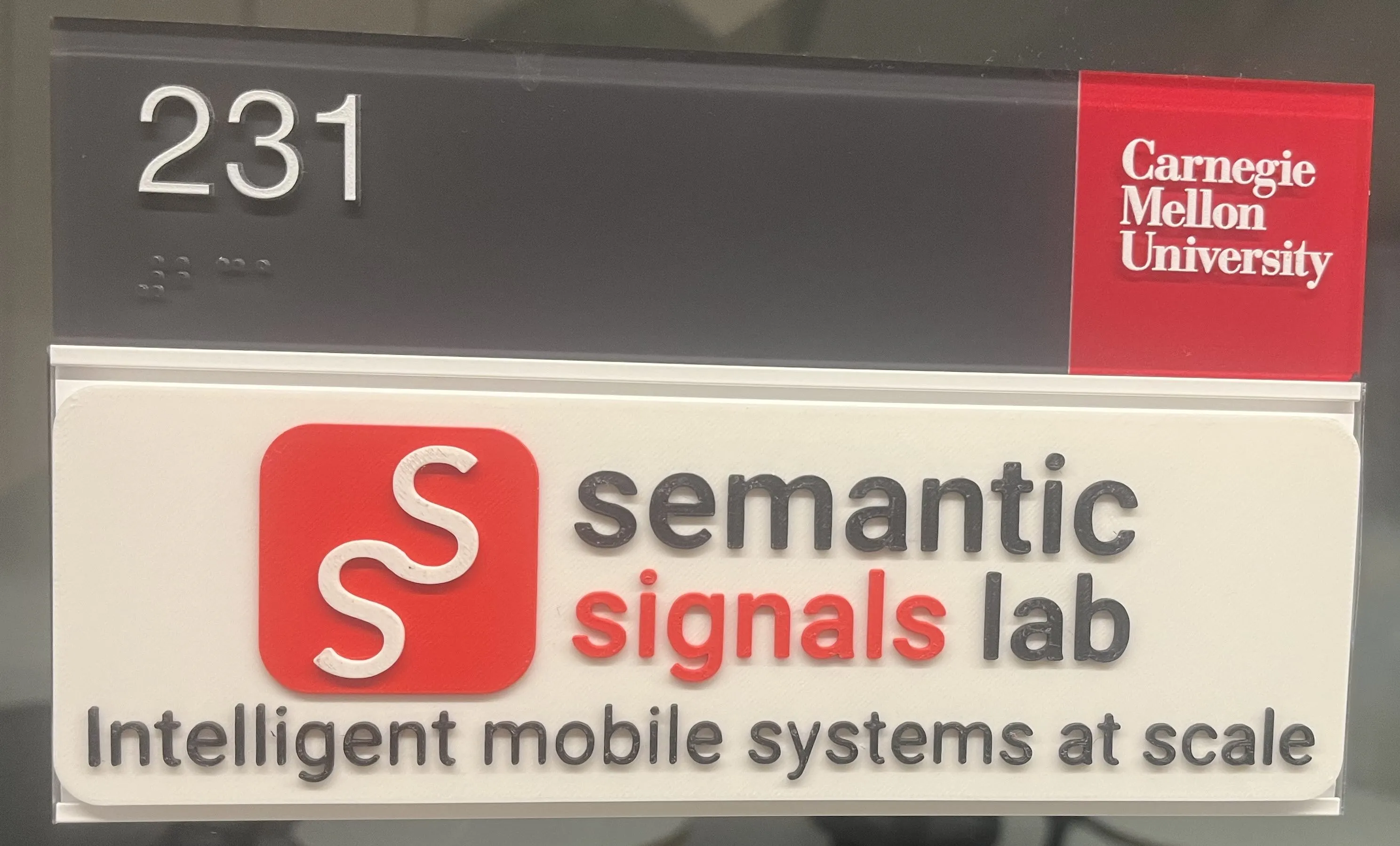 Semantic Signals Lab logo and signage